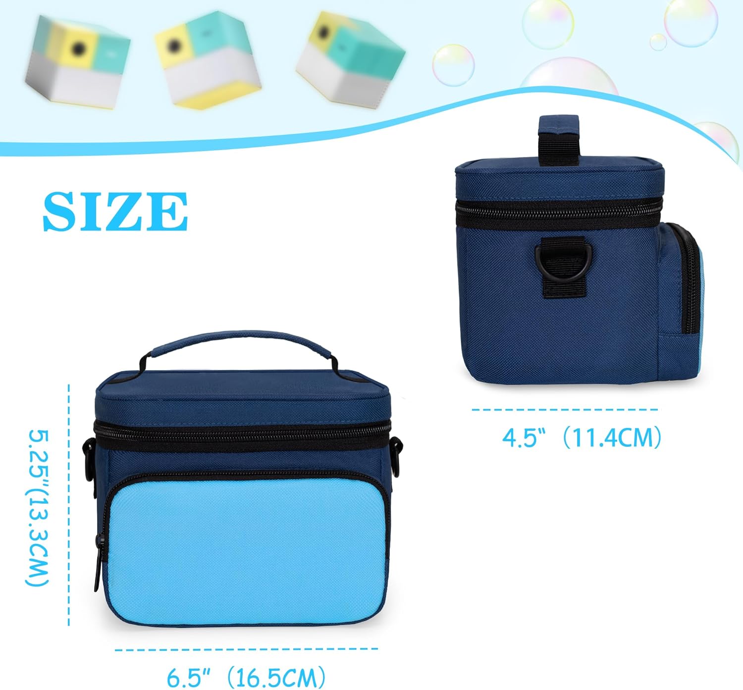Carrying Case Compatible with Nex Playground Game System, Storage Organizer with Shoulder Strap for Game Console and Other Accessories, Blue, Bag Only