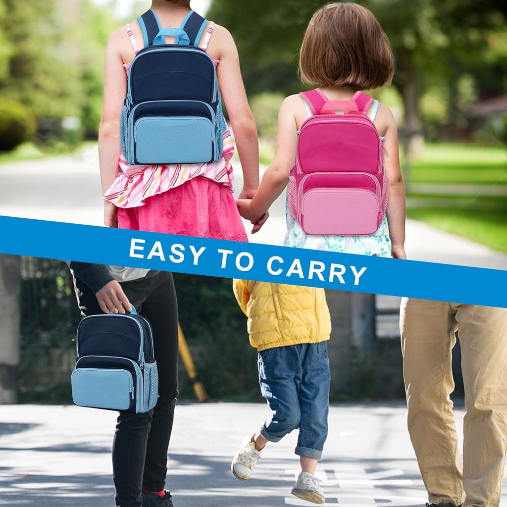 Backpack Compatible with Tonie Box, Carrying Case with Multiple Pockets for Headphones, Charger and Accessories, Storage Bag for Audio Player Starter Set, Navy Blue (Patented Design)