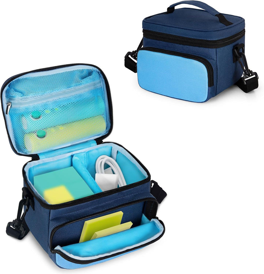 Carrying Case Compatible with Nex Playground Game System, Storage Organizer with Shoulder Strap for Game Console and Other Accessories, Blue, Bag Only