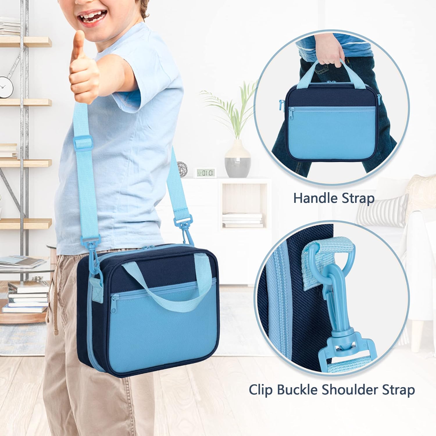 Case Compatible with Toniebox Character (Up to 20), Figure Case Holder for Audio Player Figure with Handle and Shoulder Strap, Blue, Bag Only (Patent Design)